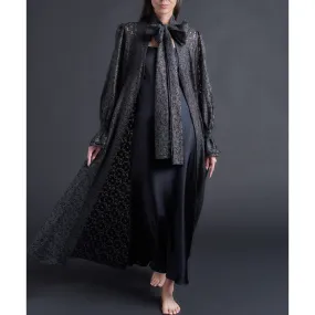 Faye Duster Dress in Foil Printed Lace